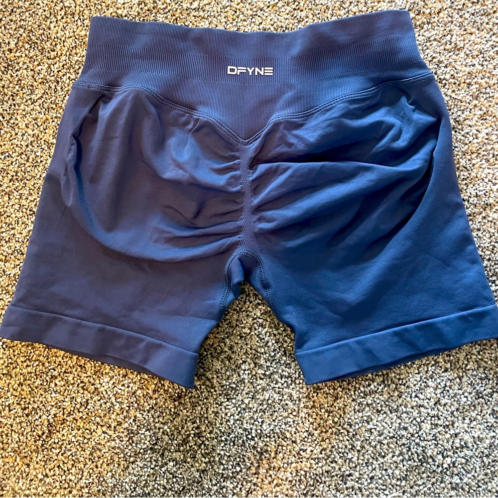 DFYNE Women's Blue Athletic Shorts